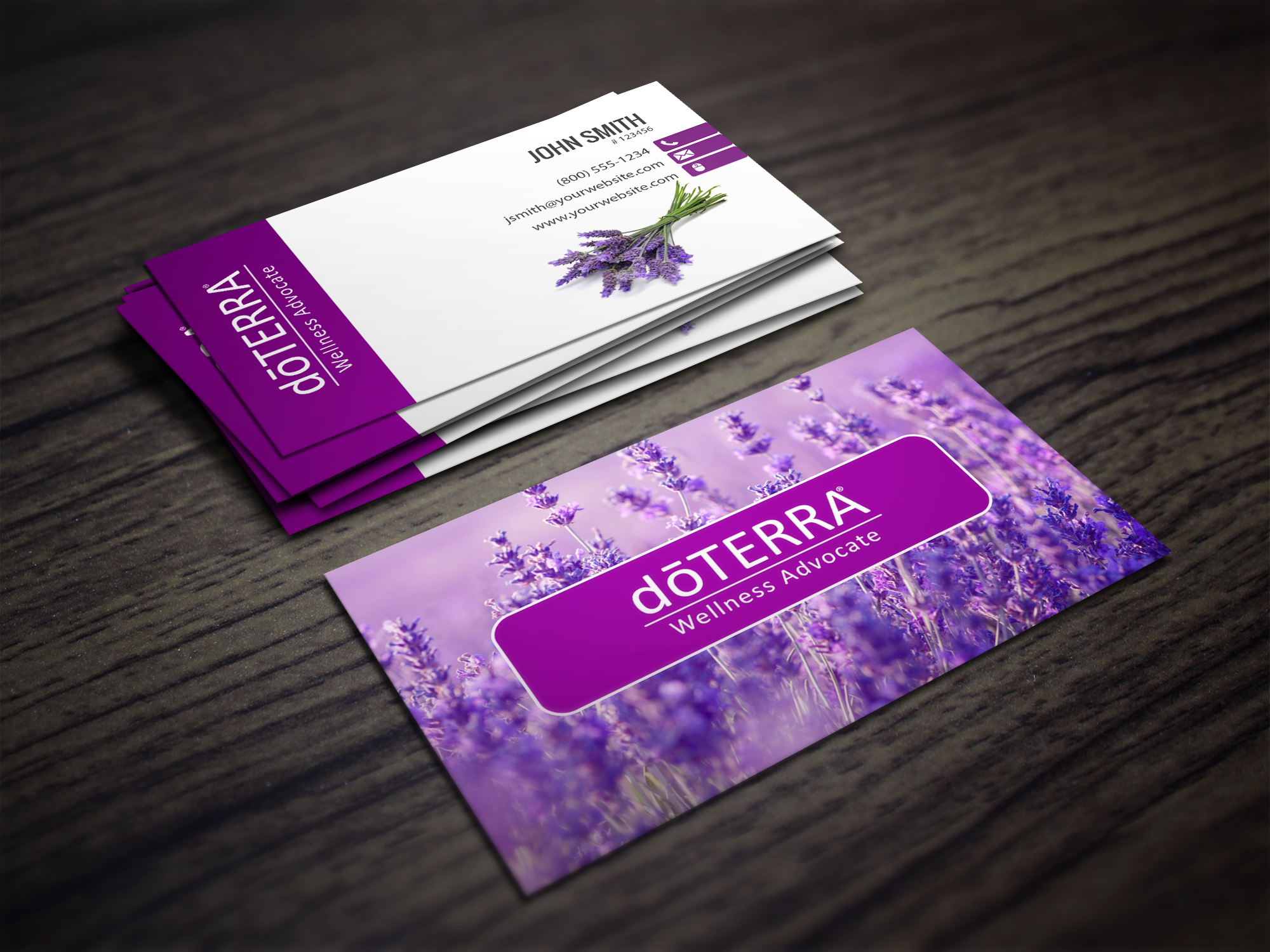 doterra-business-cards-with-a-lavendar-field-in-the-background-free