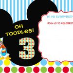 Download Free Printable Mickey Mouse Birthday Invitations | Bagvania   Free Printable Mickey Mouse Birthday Invitations