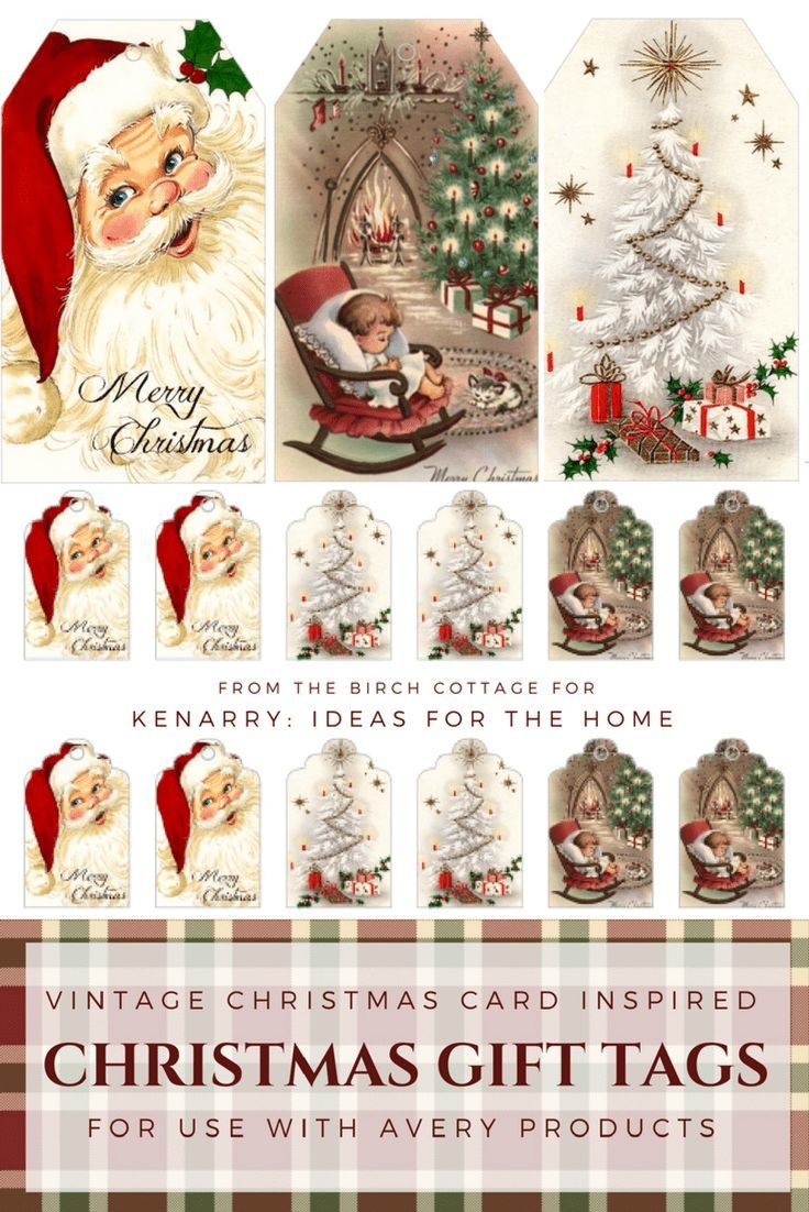 Download Free Printable Vintage Christmas Gift Tags For Holiday - Free Printable Vintage Christmas Images