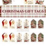 Download Free Printable Vintage Christmas Gift Tags For Holiday   Free Printable Vintage Christmas Tags For Gifts