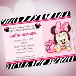 Download Free Template Cute Minnie Mouse Baby Shower Invitations   Free Printable Minnie Mouse Baby Shower Invitations
