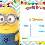 Download Now Free Printable Minion Birthday Invitation Templates   Printable Invitations Free No Download