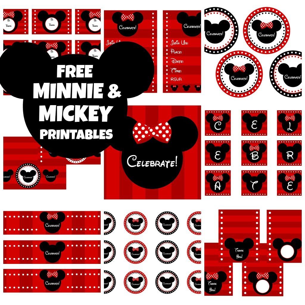 Download These Awesome Free Mickey &amp;amp; Minnie Mouse Printables - Free Printable Mickey Mouse Birthday Banner