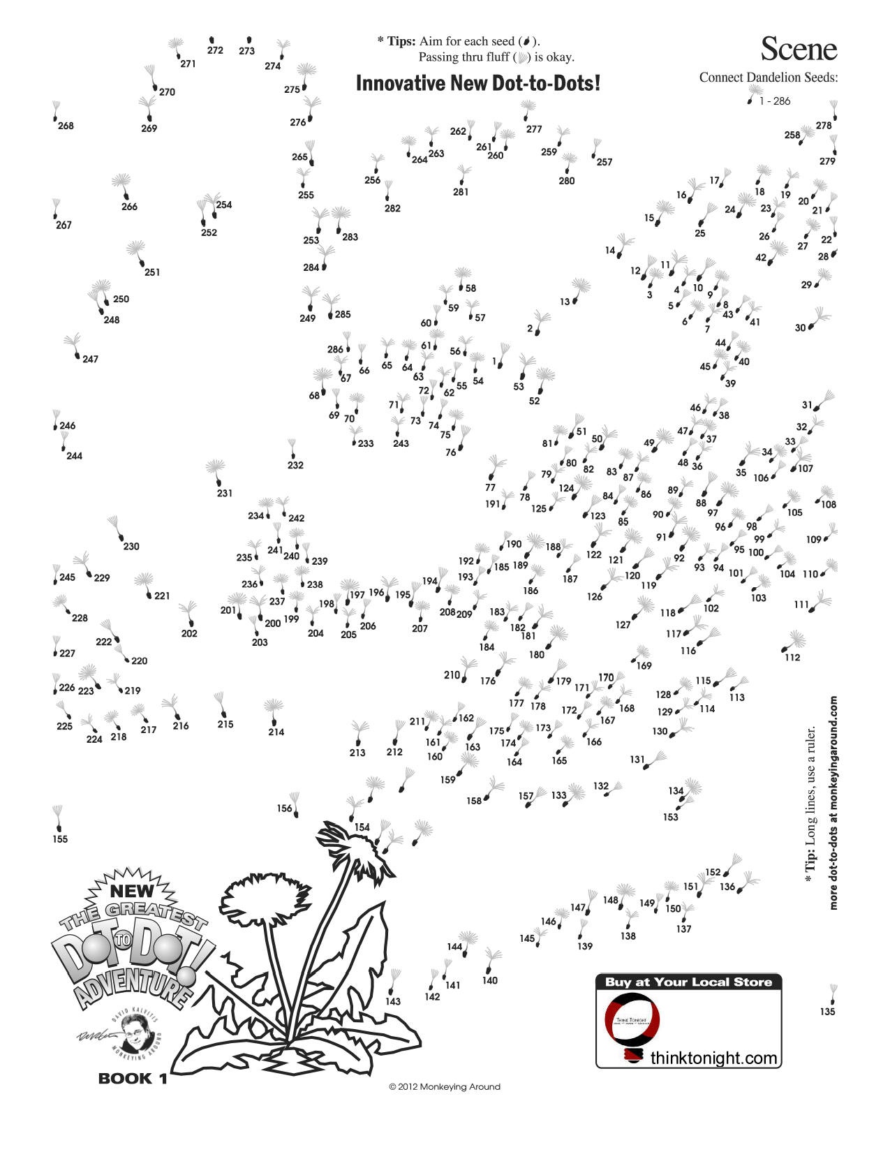 Downloadable Dot-To-Dot Puzzles - Free Printable Dot To Dot Puzzles