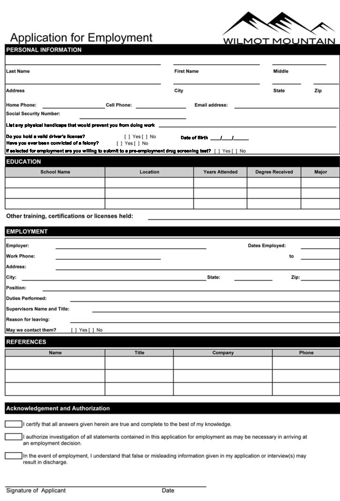 Downloadable Job Applications Free - Demir.iso-Consulting.co - Free Printable Job Application Form