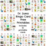 Dr Seuss Bingo Game Free Printable | Best Crafts And Diy | Dr Seuss   Free Printable Dr Who Birthday Card