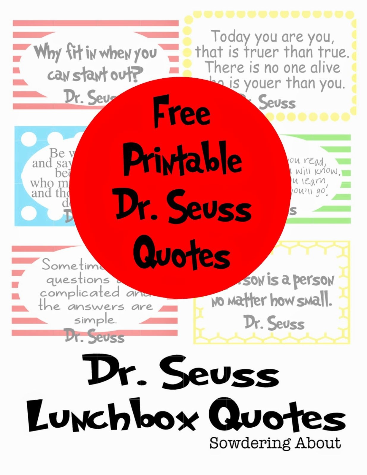 Free Dr. Seuss Printables For Decorating A Classroom Or Nursery - Free ...