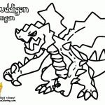 Dynamic Pokemon Black And White Coloring Sheets | Druddigon | Free   Free Printable Coloring Pages Pokemon Black White