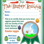 Easter Bunny Certificate Of Eggstra Good Behaviour | Rooftop Post   Good Behaviour Certificates Free Printable
