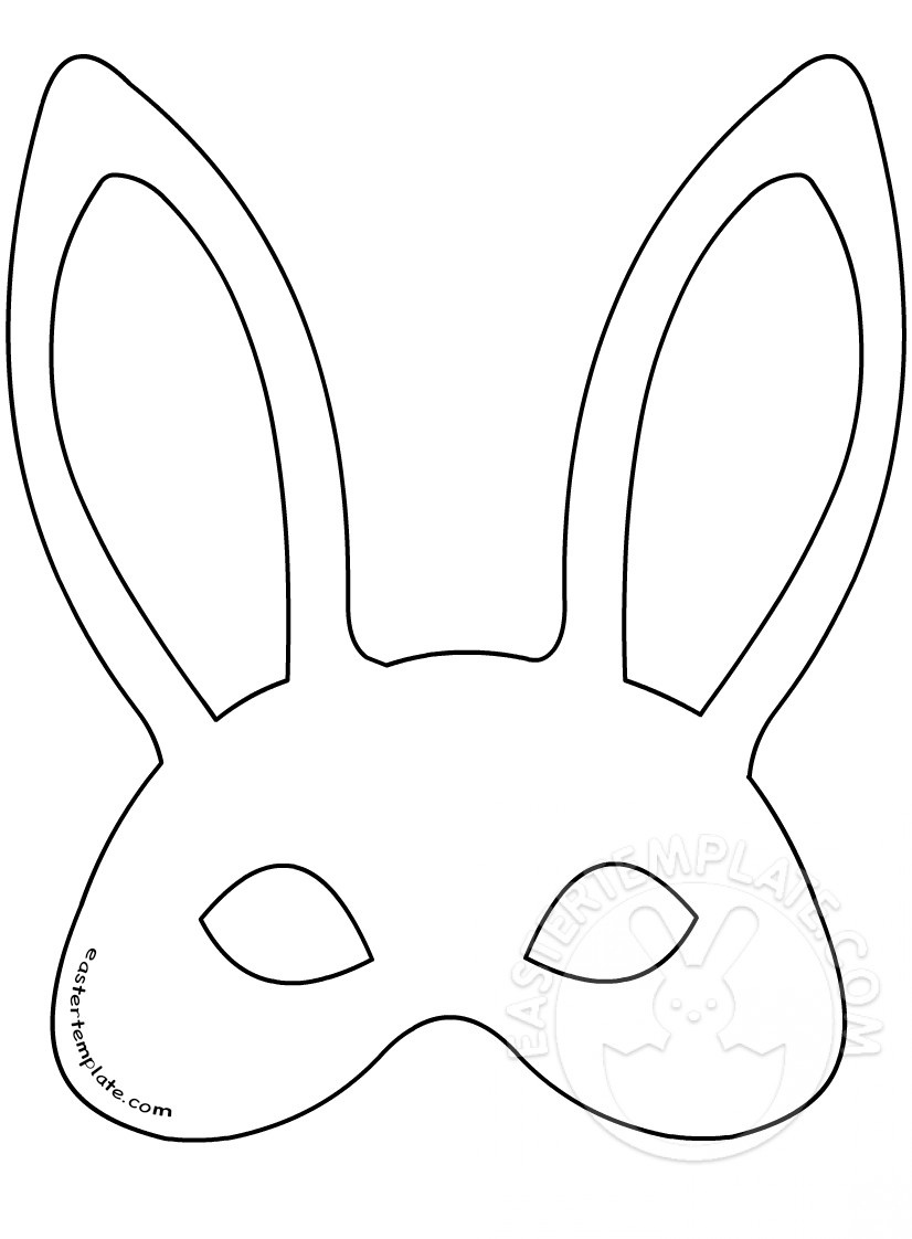 Easter Bunny Mask Template Easter Template Free Printable Easter 