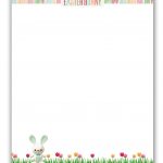 Easter Bunny Stationary | Free Printable | Printable Freebies! In   Free Printable Easter Stationery