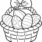 Easter Egg Basket Drawing At Paintingvalley | Explore Collection   Free Printable Coloring Pages Easter Basket