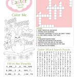 Easter Kid's Activity Sheet Free Printables Available @party   Free Printable Activities For Adults