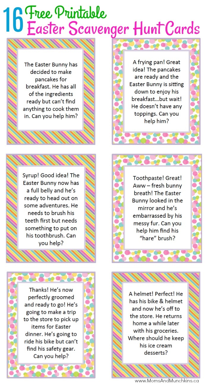 Scavenger Hunt Clues Printable