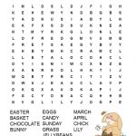 Easter Word Search Free Printable | Work Things | Easter Worksheets   Free Printable Easter Puzzles For Adults