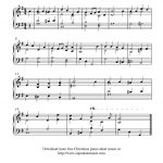 Easy Piano Solo Arrangementpeter Edvinsson Of The Christmas   Free Christmas Sheet Music For Keyboard Printable