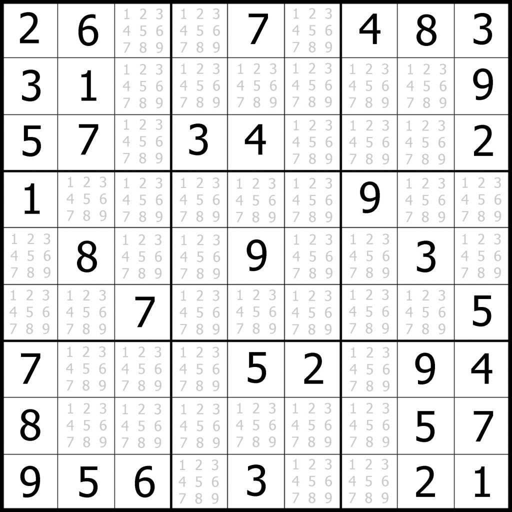 free printable sudoku puzzles for adults