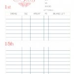 Easy To Use Personal Monthly Bill Organizer Excel Template Example   Free Printable Weekly Bill Organizer