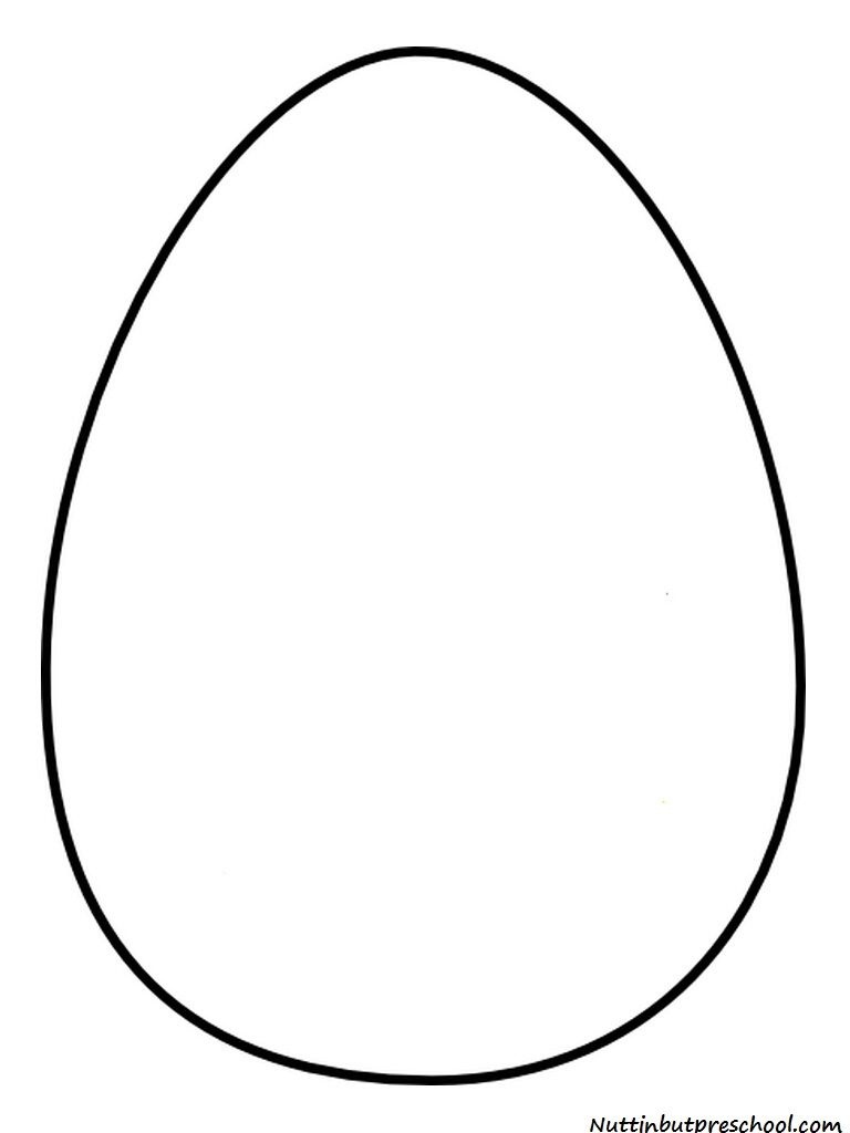 Egg Shape Template | Downloadable And Printable Pattern Here: Egg - Easter Egg Template Free Printable