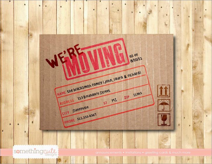 We Are Moving Cards Free Printable