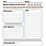 Elementary Book Report Template On Book Report Worksheet Printable   Free Printable Book Report Forms For Elementary Students