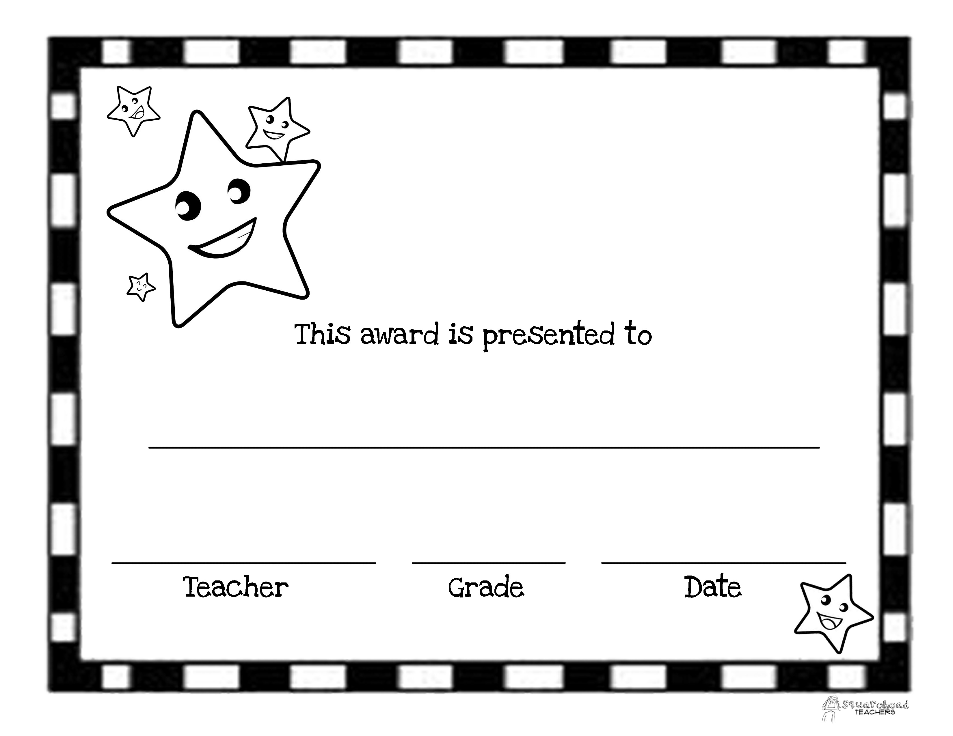 End Of The Year Awards (44 Printable Certificates) | Squarehead Teachers - Free Printable Award Certificates For Elementary Students