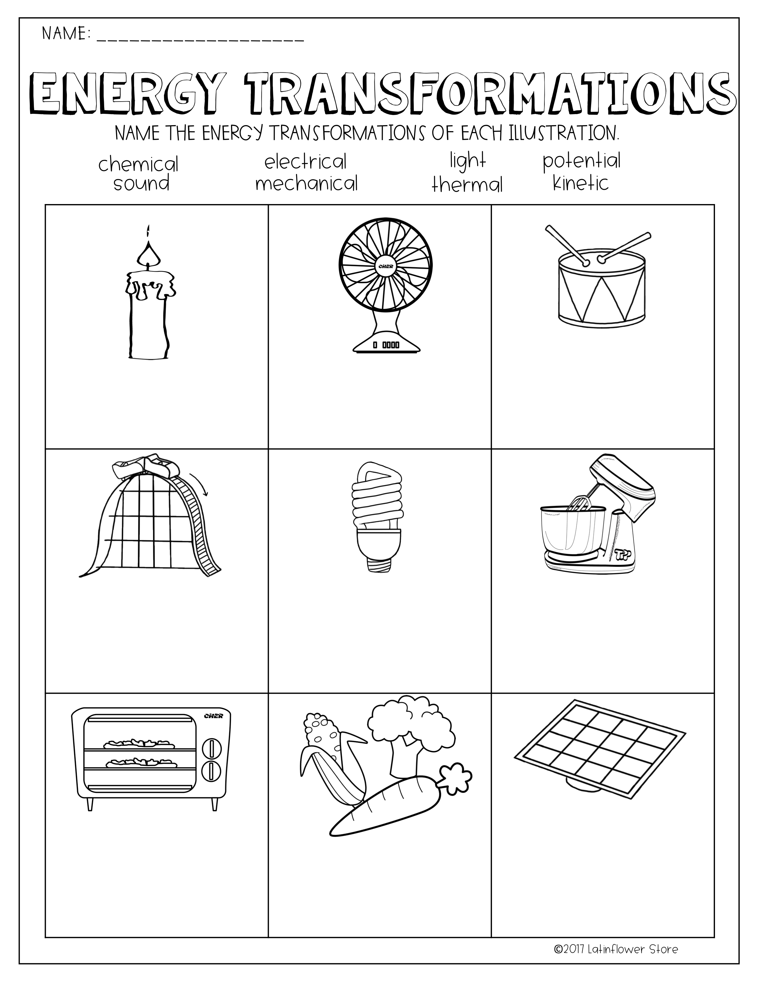 Free Printable Worksheets On Potential And Energy Free Printable