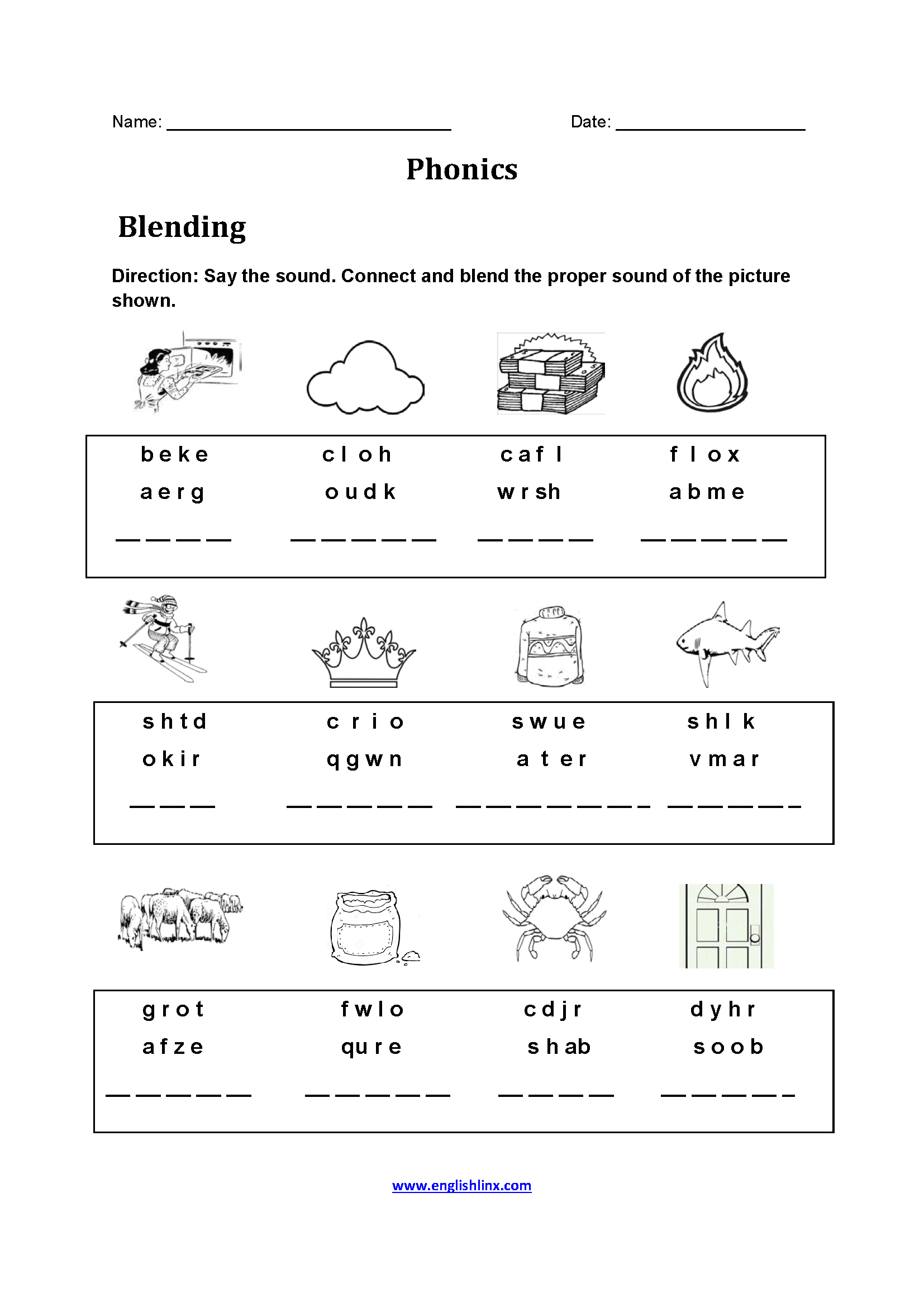 Free Printable Phonics Worksheets For 4th Grade Free Printable CCB
