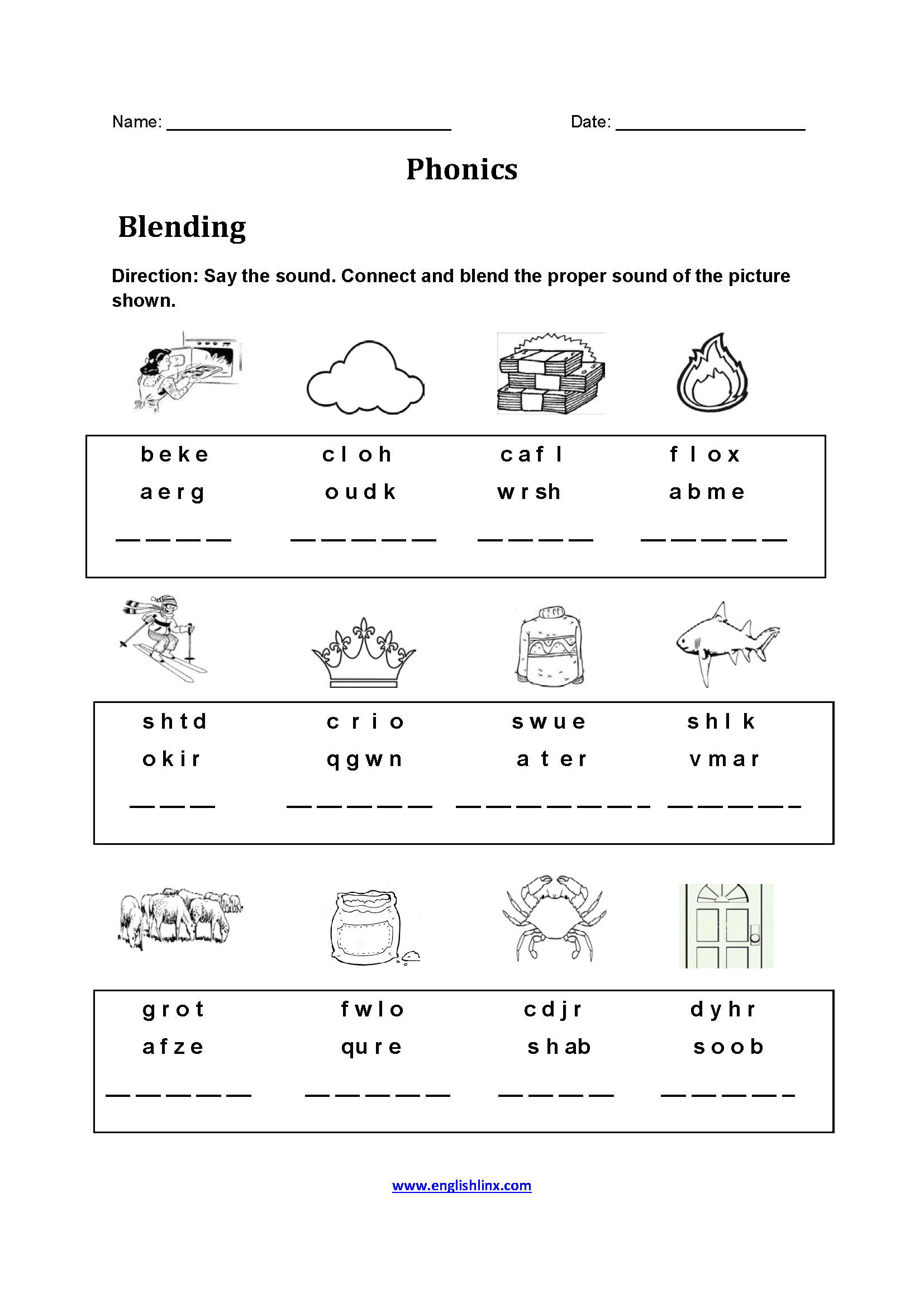 Free Printable Phonics Worksheets For 4Th Grade Free Printable