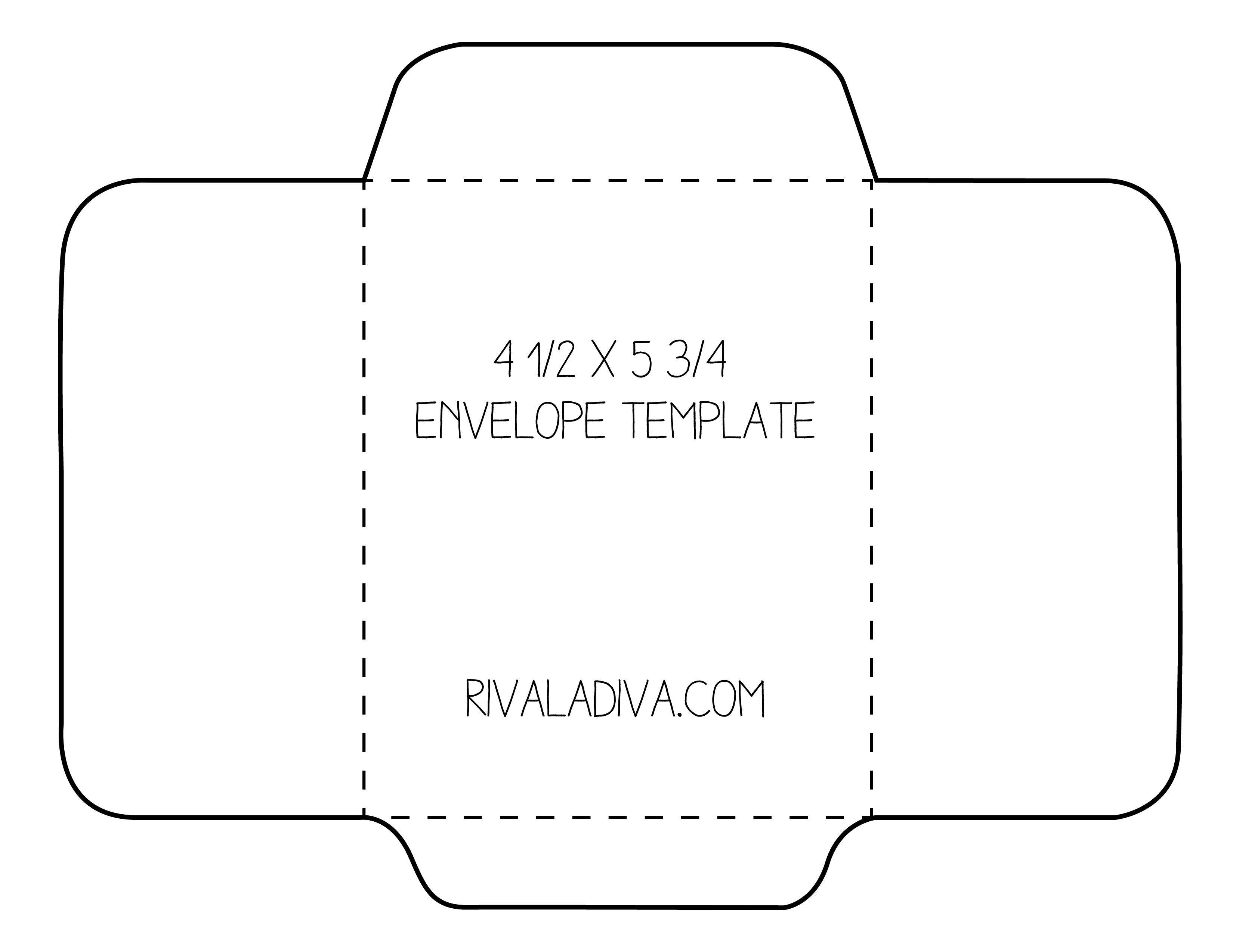 Envelope Template | Envelope Template For 8.5 X 11 Paper Diy - Free Printable Envelope Size 10 Template