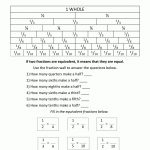 Equivalent Fractions Worksheet   Free Printable First Grade Fraction Worksheets