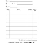 Excel : Community Service Essays Template 5 Community Service   Free Printable Community Service Log Sheet