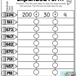 Expanded Form  Fill In The Chart To Show How Many Hundreds, Tens And   Free Printable Expanded Notation Worksheets