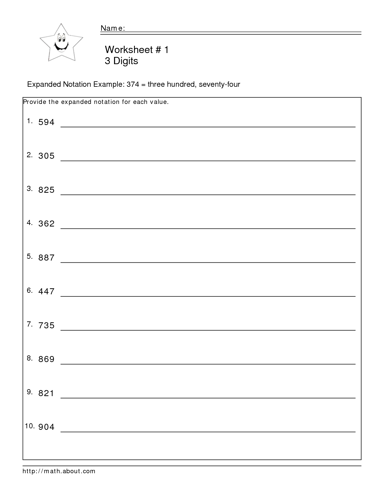 Expanded Form Worksheets | Expanded Notation Worksheet - Pdf | Math - Free Printable Expanded Notation Worksheets