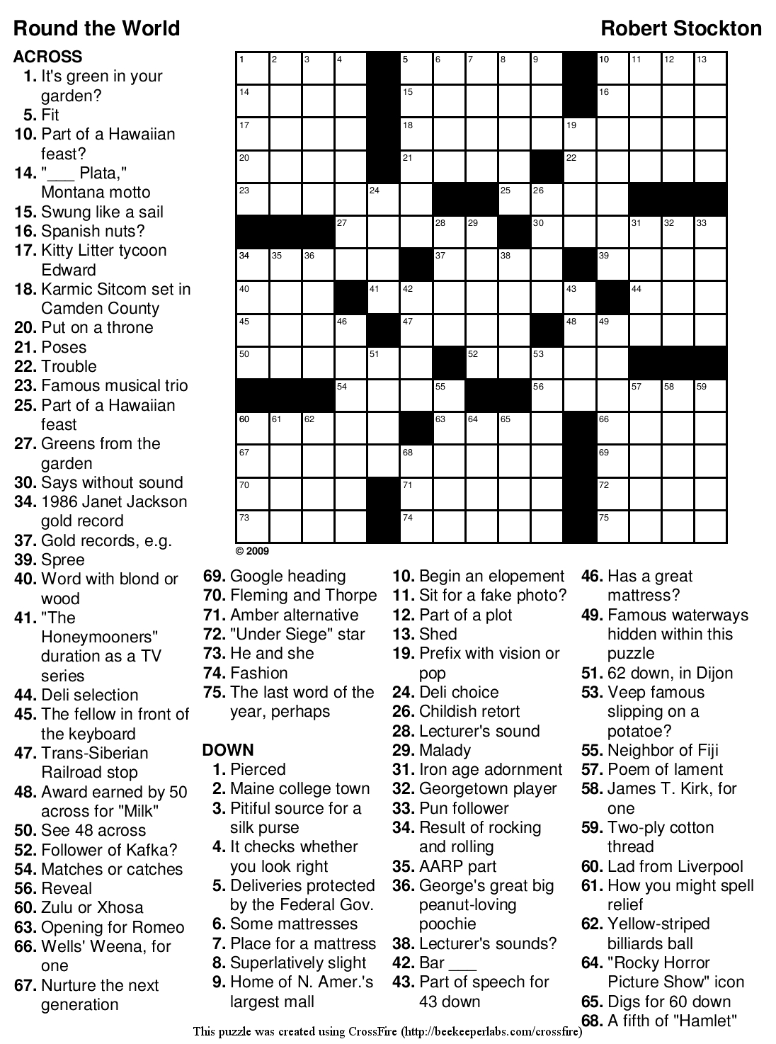 Extra+Large+Print+Crossword+Puzzles | Educational | Printable - Free Printable Crosswords Usa Today