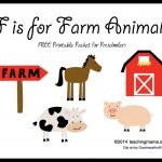 F Is For Farm Animals    Letter F Printables   Free Printable Farm Animal Pictures
