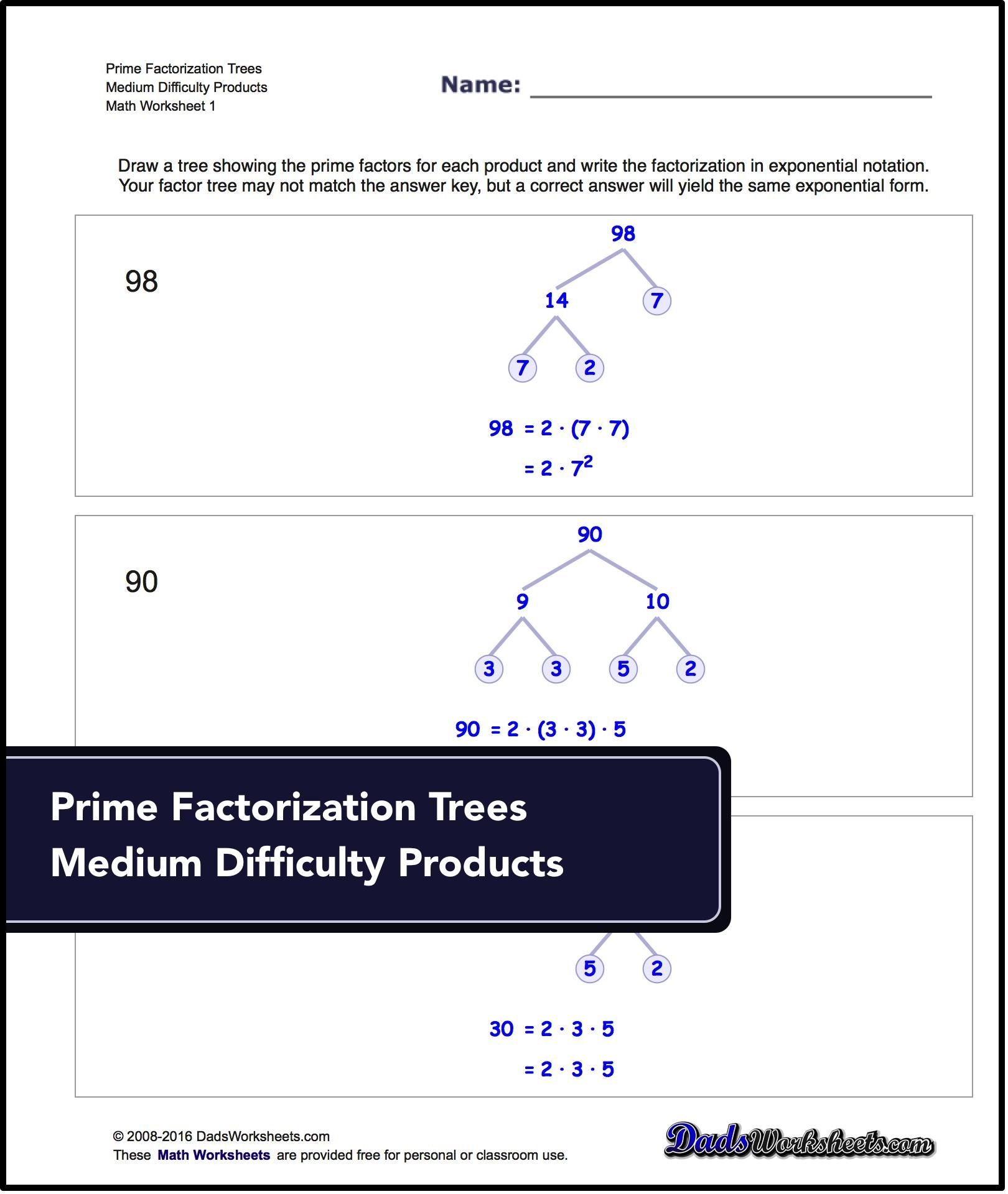 Lcm And Gcf Worksheet