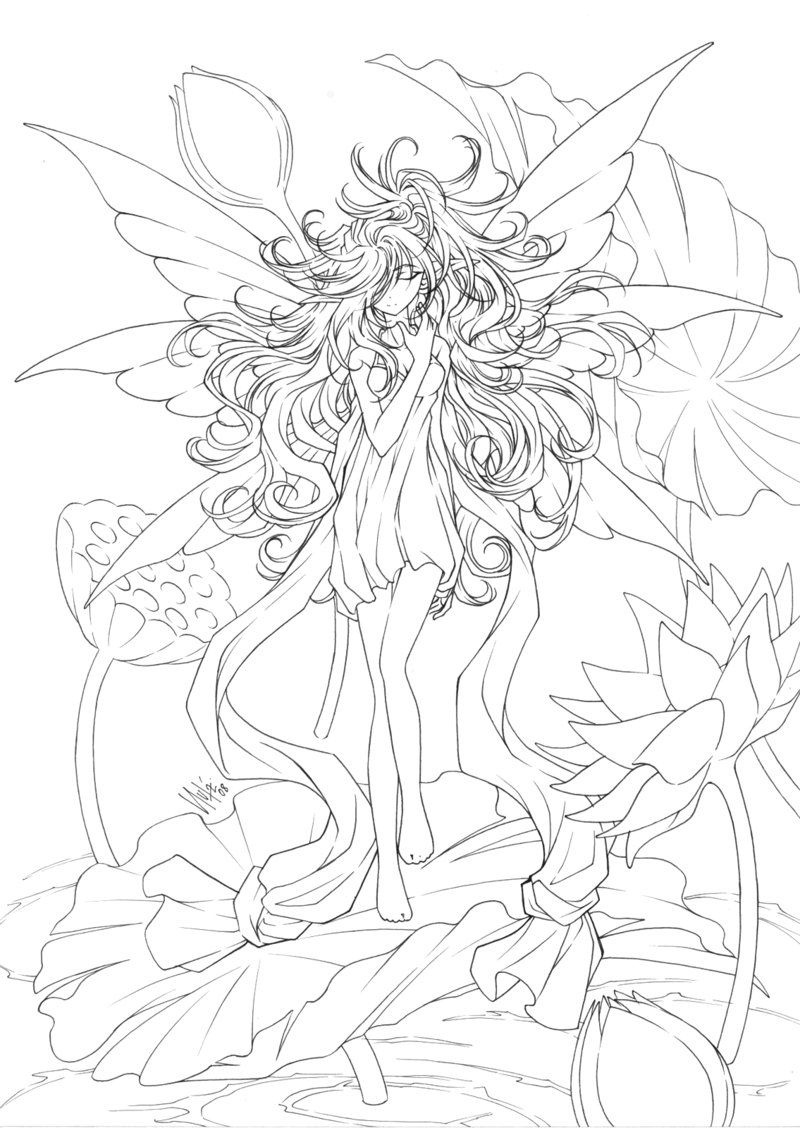 Fairy Coloring Pages For Adults To Download And Print For Free - Free Printable Coloring Pages Fairies Adults