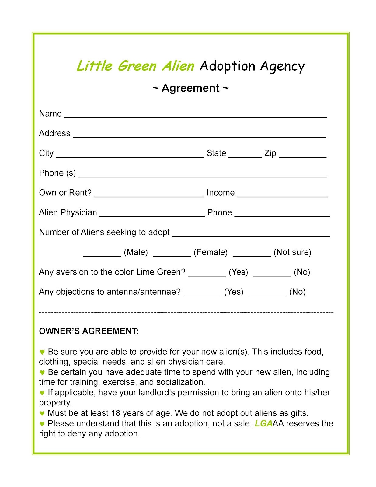 Fake Adoption Certificate Free Printable Free Printable