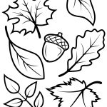 Fall Leaves And Acorn Coloring Page | Free Printable Coloring Pages   Free Printable Fall Leaves Coloring Pages