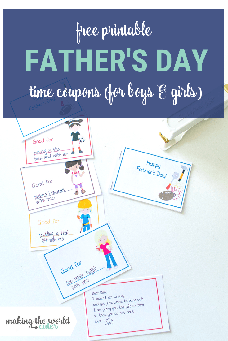 Father's Day Coupon Book Free Printable With Funny Poem - Free Printable Fathers Day Poems For Preschoolers