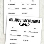 Father's Day Printable Round Up   Free Printable Dad Questionnaire