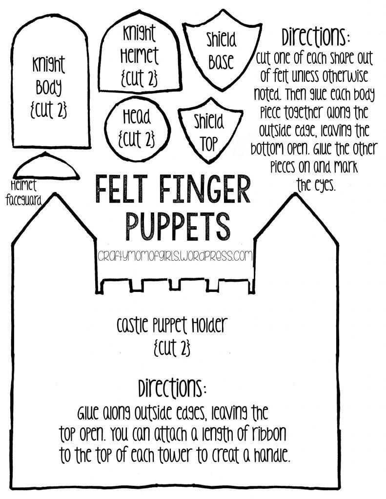 Felt Finger Puppets {Free Printable Template} | Puppets | Finger - Free Printable Finger Puppet Templates