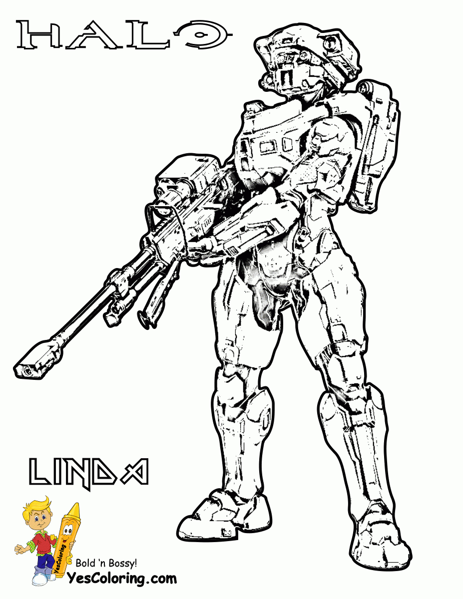 Fierce Halo Coloring Pages | Halo 5 Coloring | Free Coloring | Halo - Free Printable Halo Coloring Pages