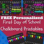 First Day Of School Printable Chalkboard Sign | Kids Stuff | 1St Day   First Day Of 3Rd Grade Free Printable