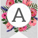 Floral Alphabet Banner Letters Free Printable   Free Printable   Free Printable Alphabet Letters For Banners