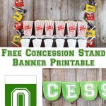 Football Party Concession Stand | Recipe | Football Mom | Sports   Free Concessions Printable