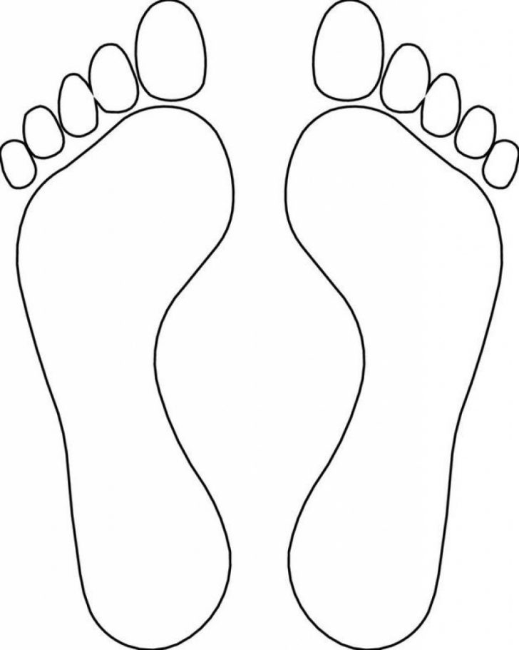 Footprint Template Clipart 