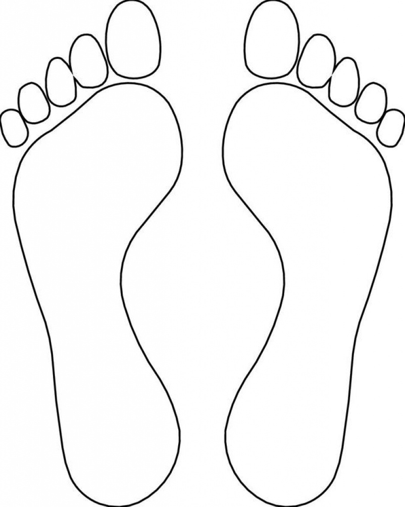 Footprints Template Free