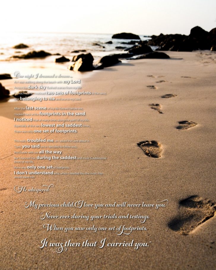 Footprints In The Sand Printable Free